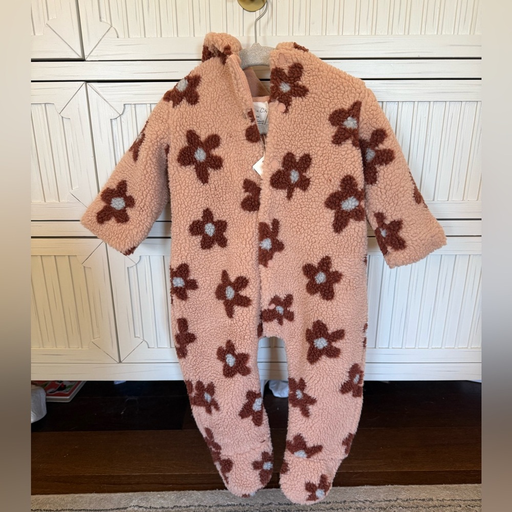 Rylee + Cru fleece jumpsuit size 6-12 months